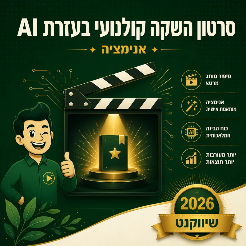 דוגמה לסרטון השקת מוצר קולנועי במודלי AI של שיווקנט