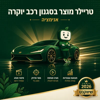 דוגמה לטריילר מוצר בסגנון פרסומת רכב יוקרה של שיווקנט