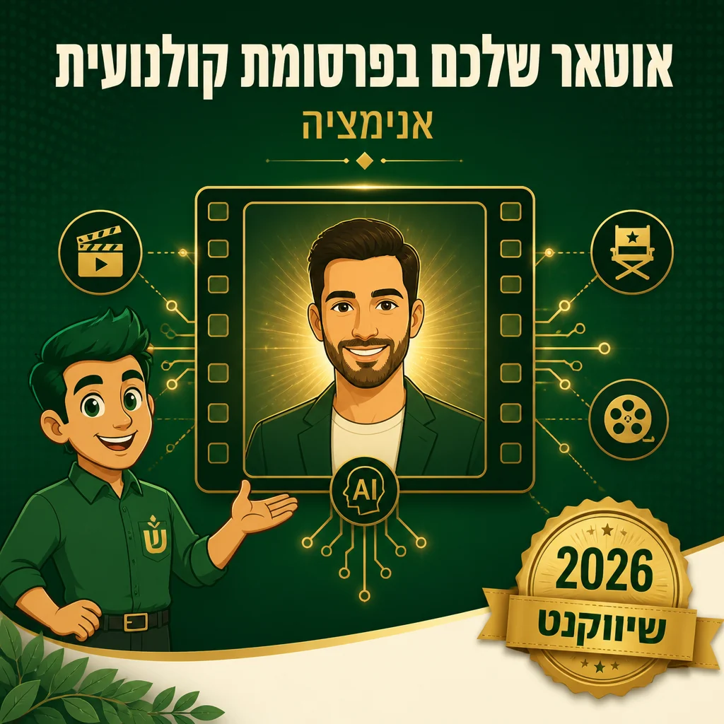 דוגמה לפרסומת קולנועית עם אווטאר AI של שיווקנט