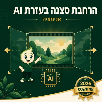 דוגמה להרחבת סצנה בעזרת AI של שיווקנט