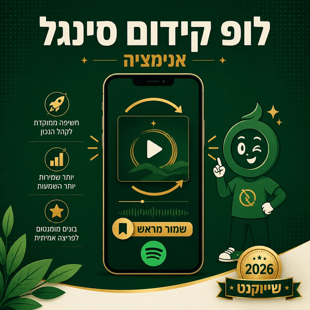 דוגמה ללופים אסתטיים לקידום סינגל בהפקת שיווקנט