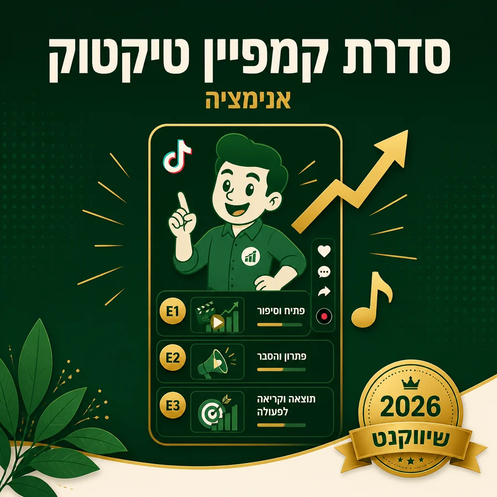 דוגמה לסדרת קמפיין טיקטוק של שיווקנט