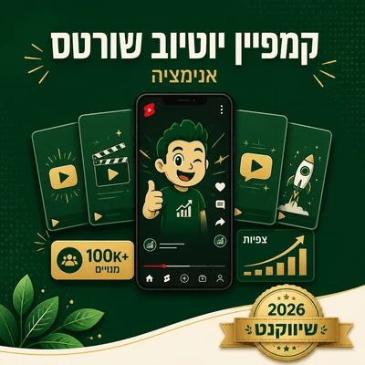 דוגמה לקמפיין יוטיוב שורטס של שיווקנט