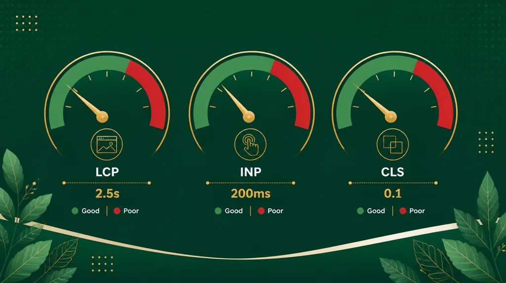 Core Web Vitals - LCP, INP, CLS וערכי הסף שגוגל דורשת