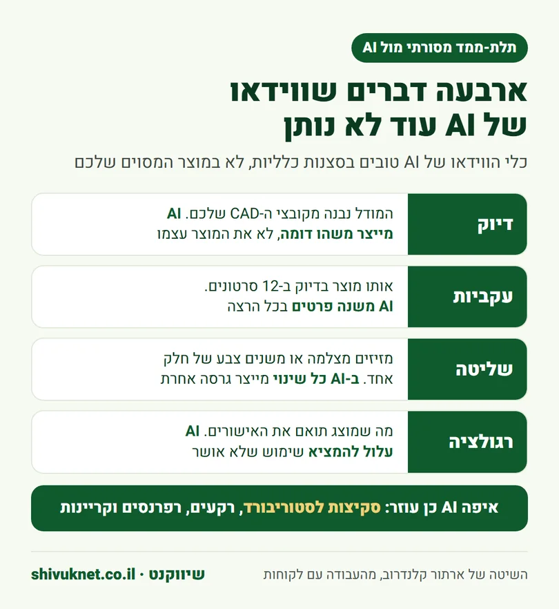 ארבעה יתרונות של אנימציית תלת-ממד מסורתית על וידאו שנוצר בבינה מלאכותית