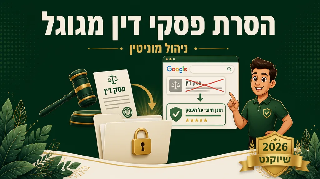הסרת פסקי דין מגוגל - שיווקנט