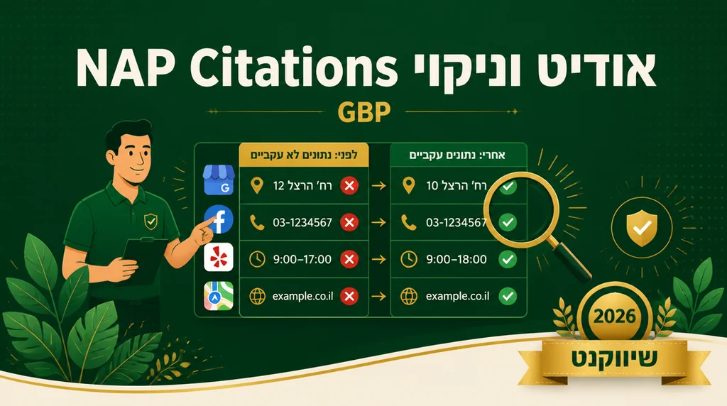 אודיט וניקוי ציטוטים NAP בדירקטוריות מקומיות