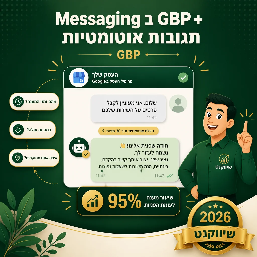 הקמת Messaging ב-Google Business Profile עם הודעות אוטומטיות