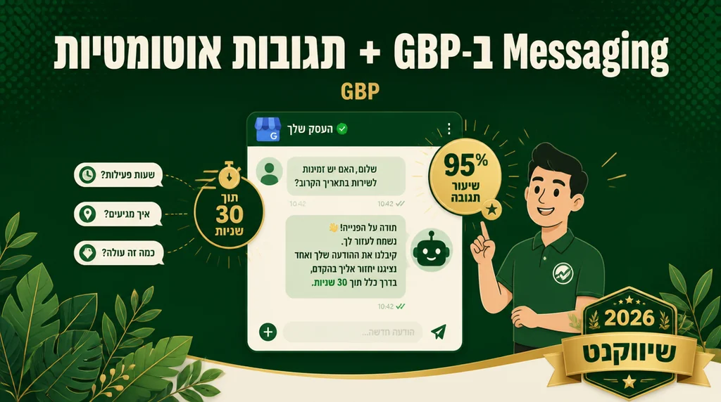 הקמת Messaging ב-Google Business Profile עם הודעות אוטומטיות