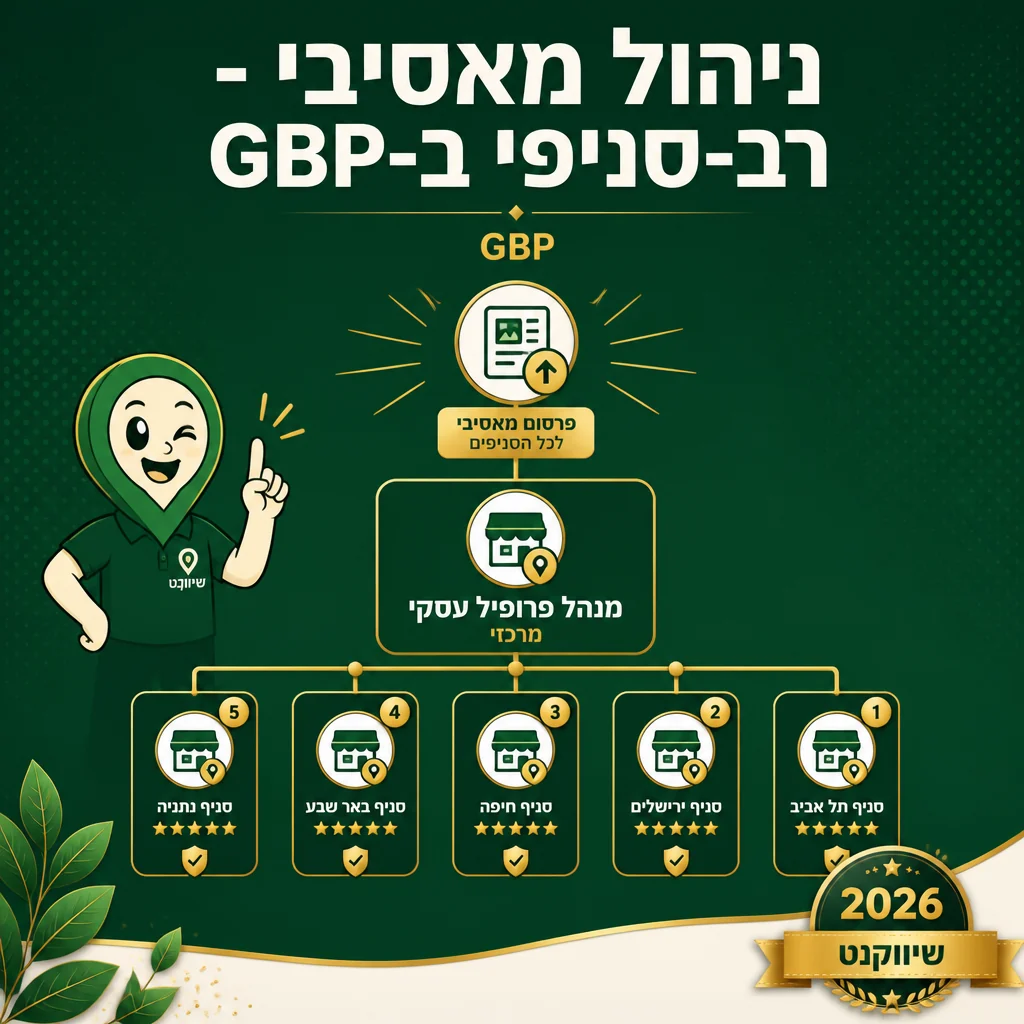 ניהול Multi-location ב-Google Business Profile Manager עם bulk posting
