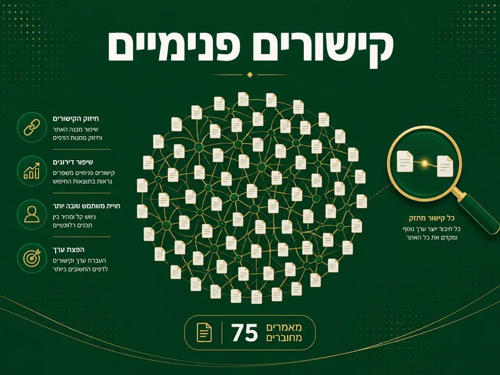 קישורים פנימיים אוטומטיים מנוהל - שיווקנט