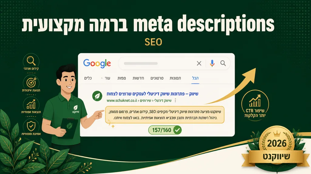 כתיבת meta descriptions ברמה מקצועית - שיווקנט
