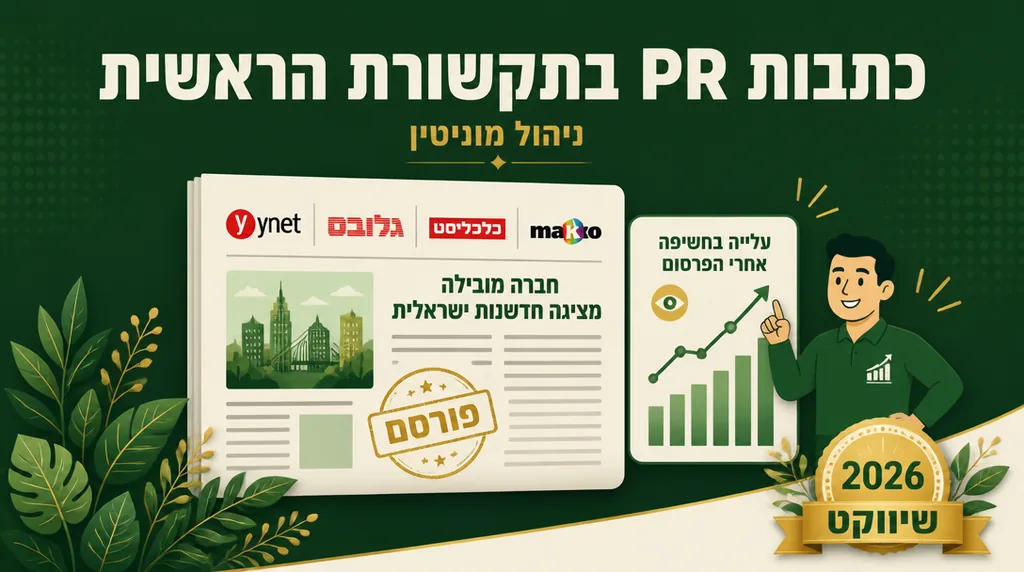 כתבות PR בתקשורת הראשית - שיווקנט
