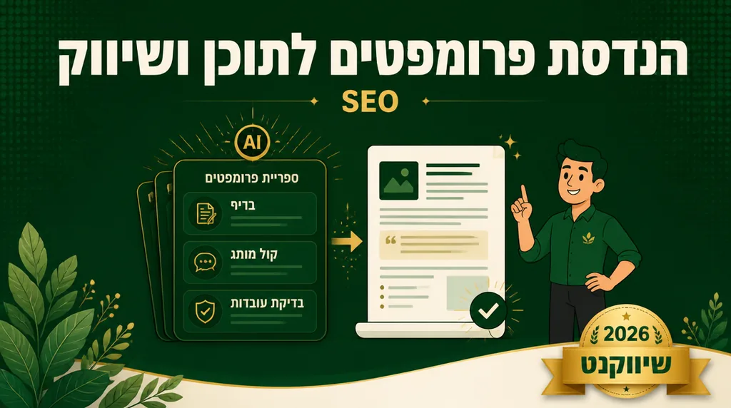 הנדסת פרומפטים לתוכן ושיווק - שיווקנט