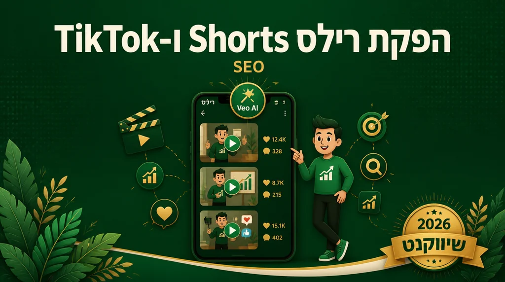 הפקת רילס, Shorts ו-TikTok בחבילה חודשית