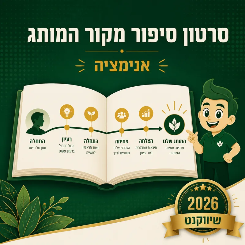 סרטון סיפור מקור המותג - שיווקנט