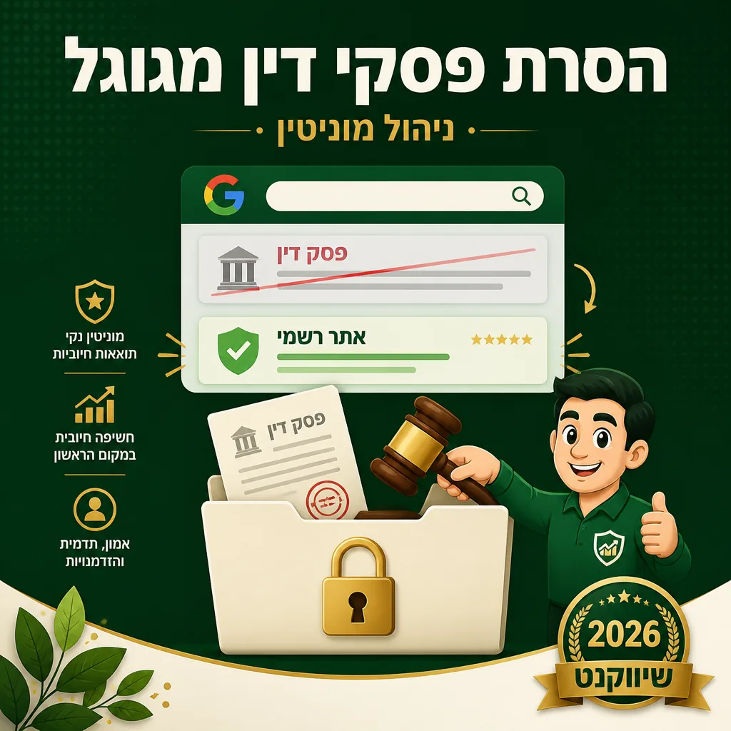 הסרת פסקי דין מגוגל - שיווקנט