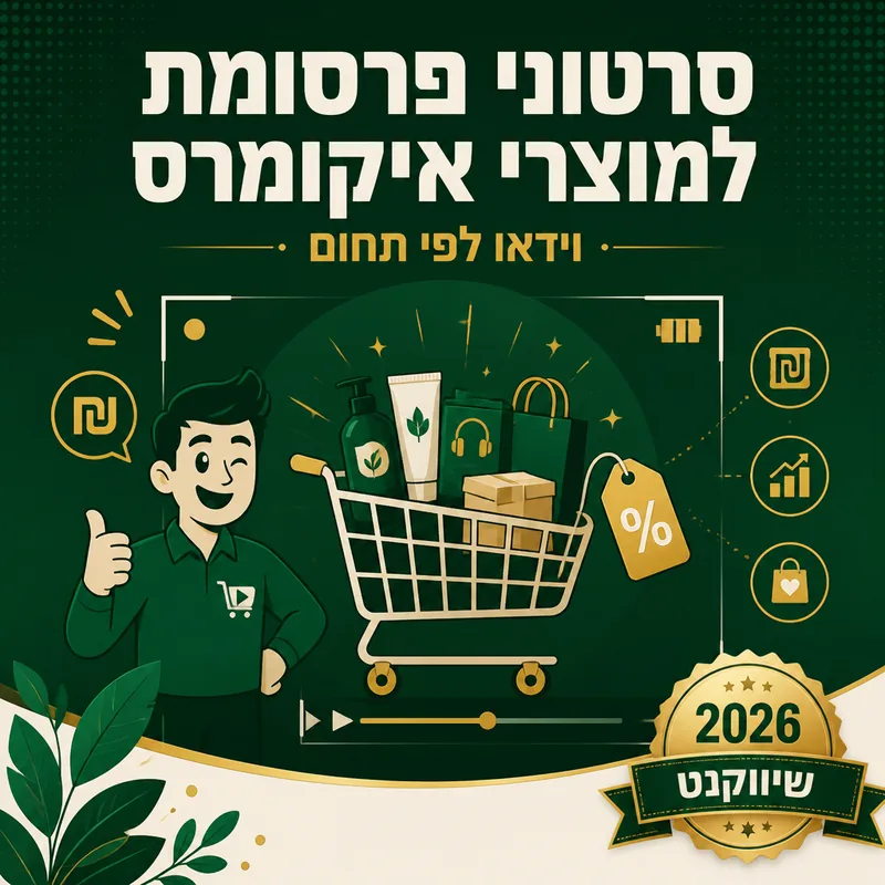 סרטוני פרסומת למוצרי איקומרס - שיווקנט