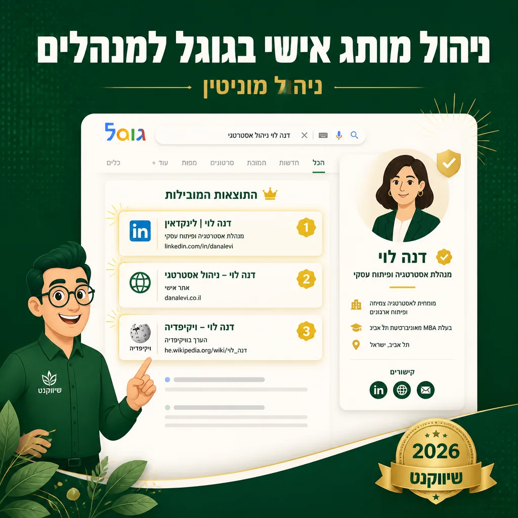 ניהול מותג אישי בגוגל למנהלים - שיווקנט