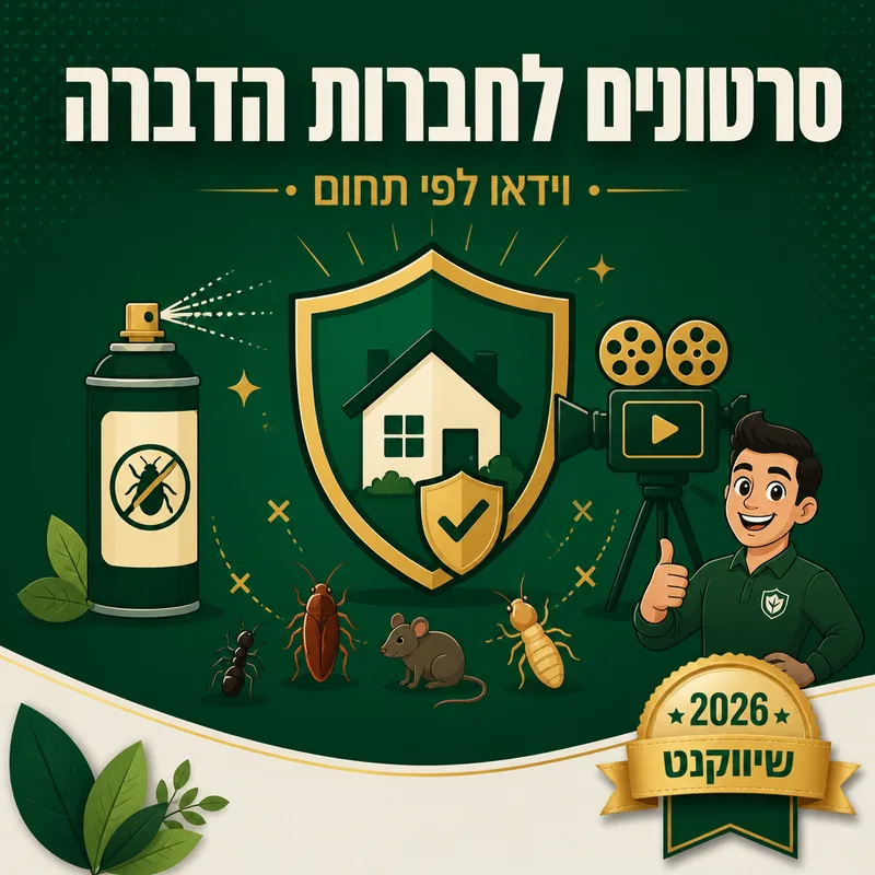 סרטונים לחברות הדברה - שיווקנט