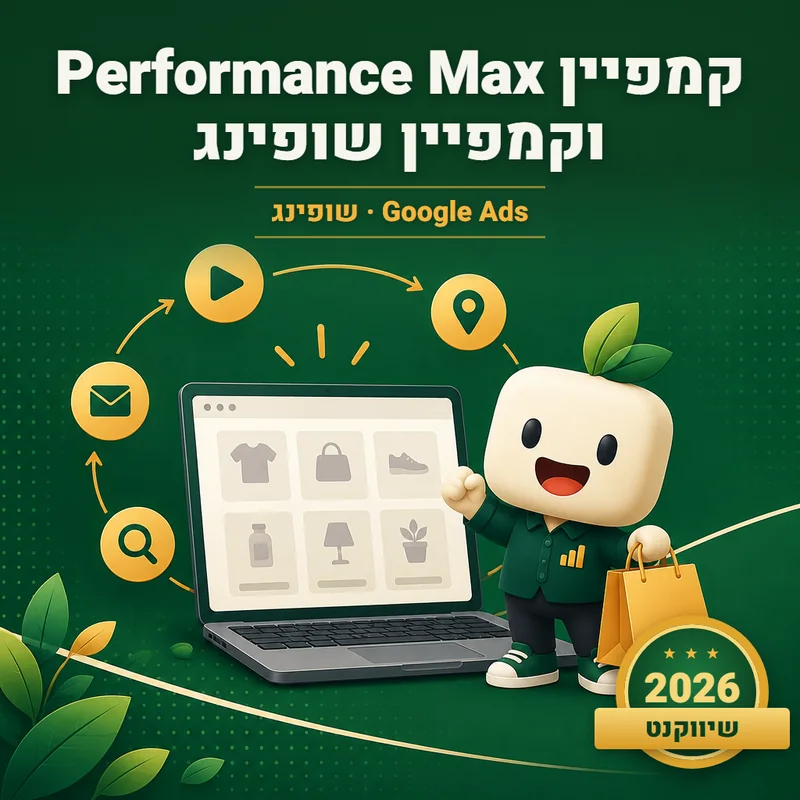 קמפיין Performance Max וקמפיין שופינג - שיווקנט
