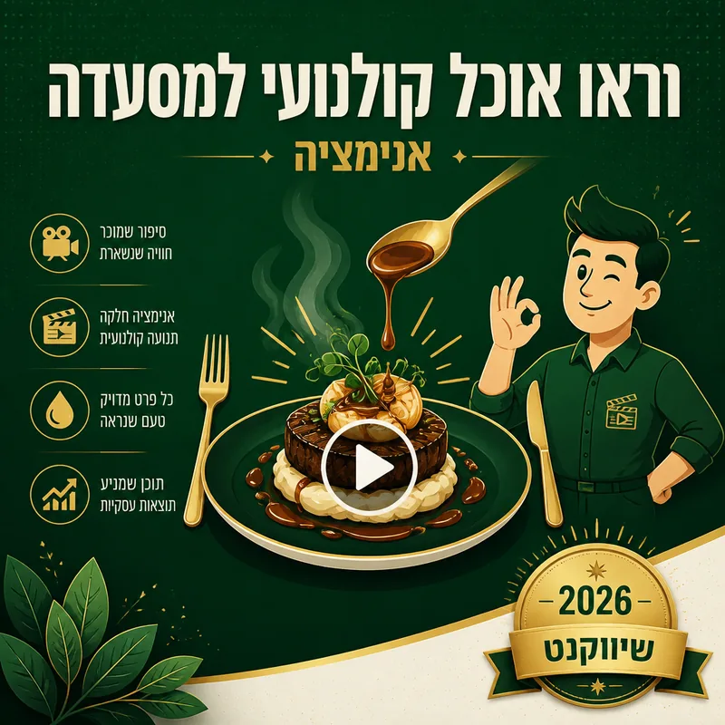 וידאו אוכל קולנועי למסעדה - שיווקנט