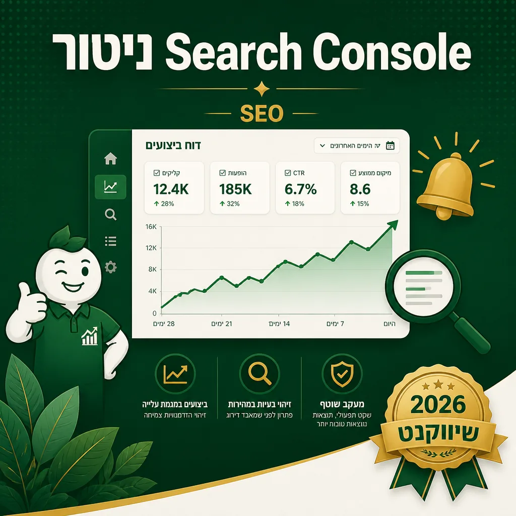 ניטור Google Search Console - שיווקנט