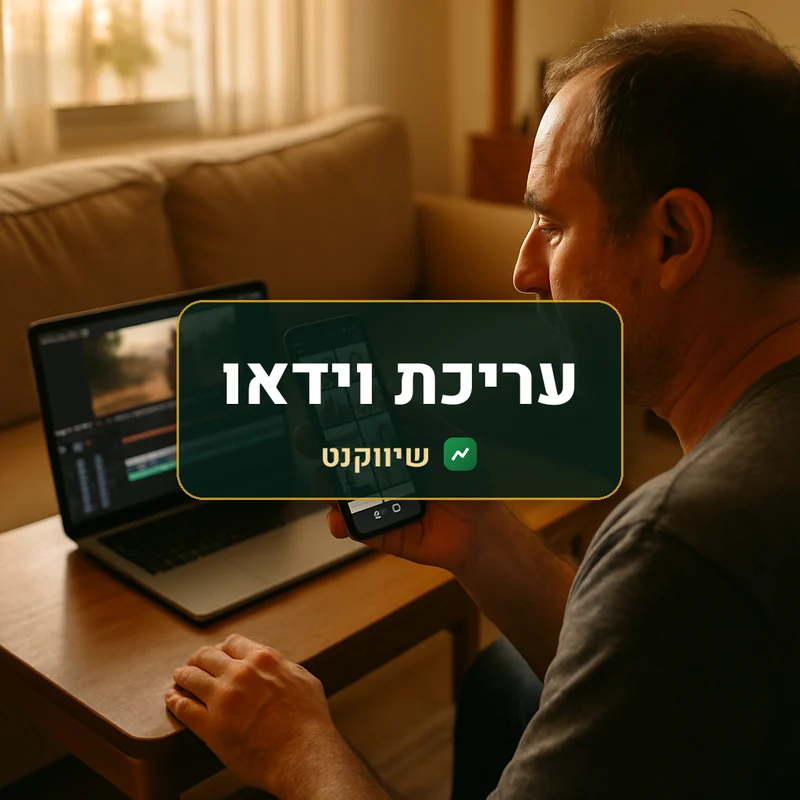 עריכת וידאו מהחומר שצילמתם - שיווקנט