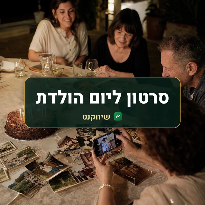סרטון ליום הולדת עגול - שיווקנט