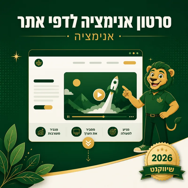 סרטון אנימציה לדפי אתר - שיווקנט
