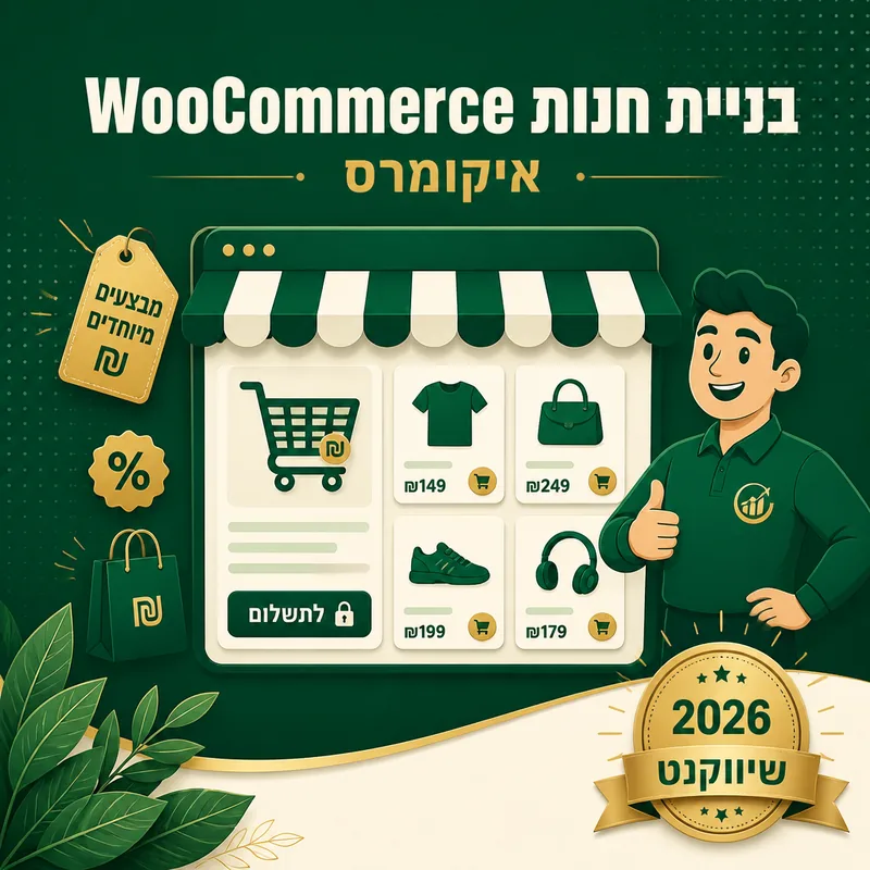 בניית חנות WooCommerce - שיווקנט