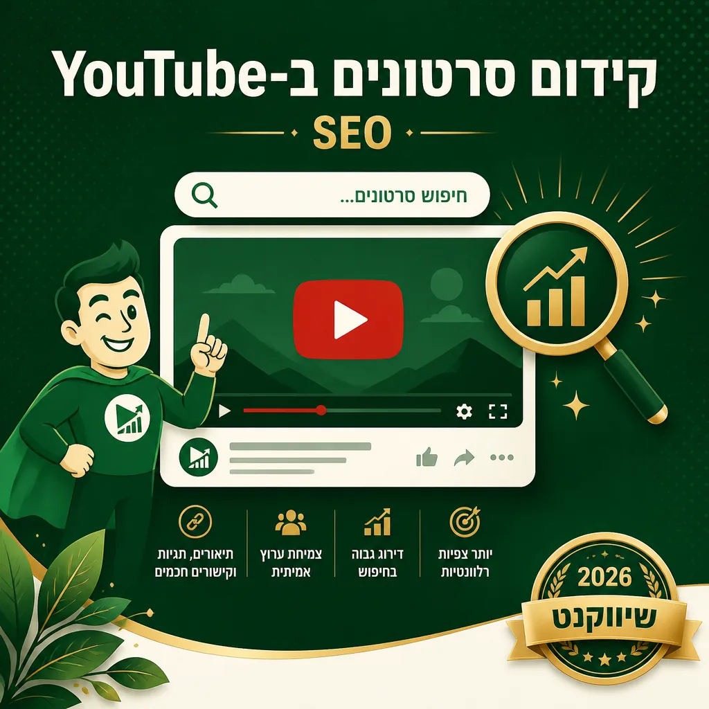 קידום ביוטיוב וניהול ערוץ יוטיוב