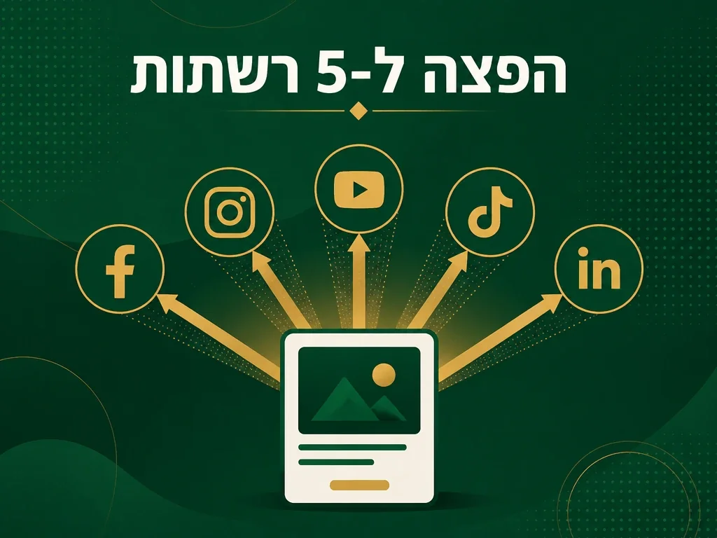 ניהול סושיאל - הפקת סרטונים והפצה ל-5 רשתות חברתיות