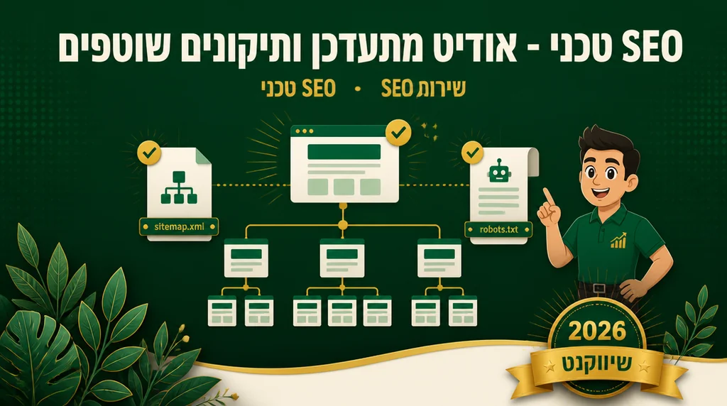 SEO טכני - אודיט ותיקונים שוטפים