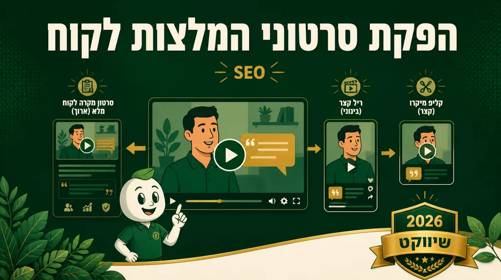 הפקת סרטוני המלצות לקוח לאתר ולפרסום