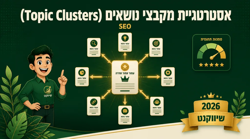 אסטרטגיית מקבצי נושאים Topic Clusters - שיווקנט