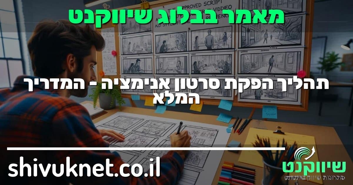 יצירת סקיצות מפורטות פריים אחר פריים לסרטון אנימציה