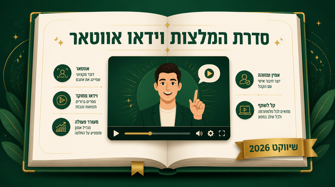 סדרת המלצות וידאו אווטאר