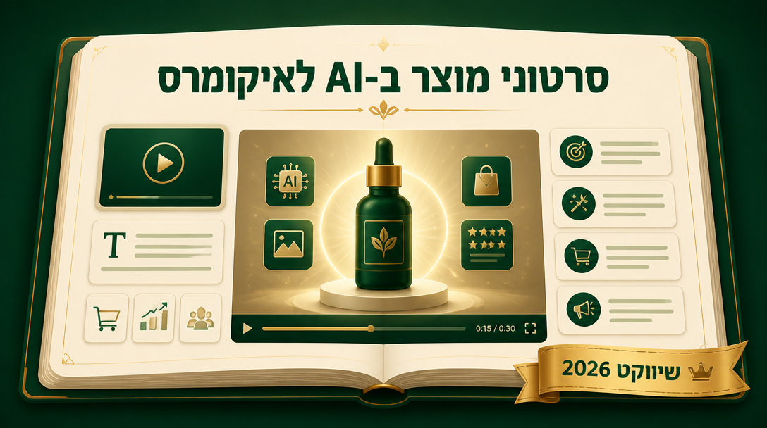 סרטוני מוצר ב-AI לאיקומרס