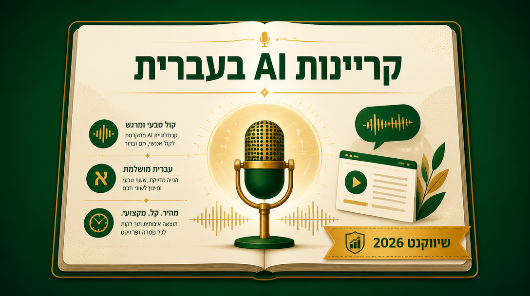 קריינות AI בעברית