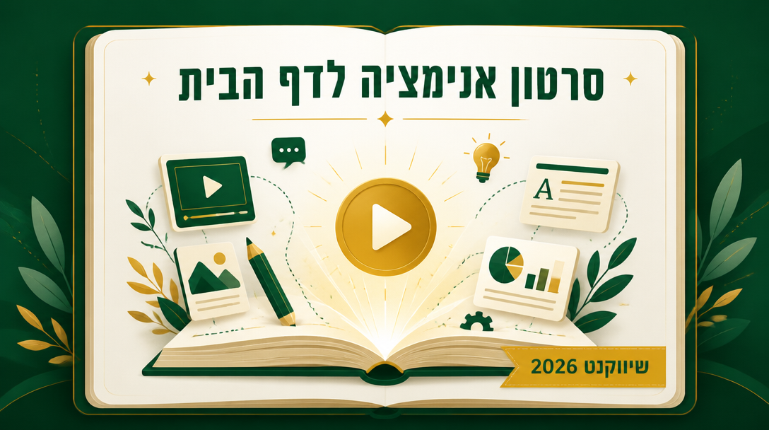 סרטון אנימציה לדף הבית