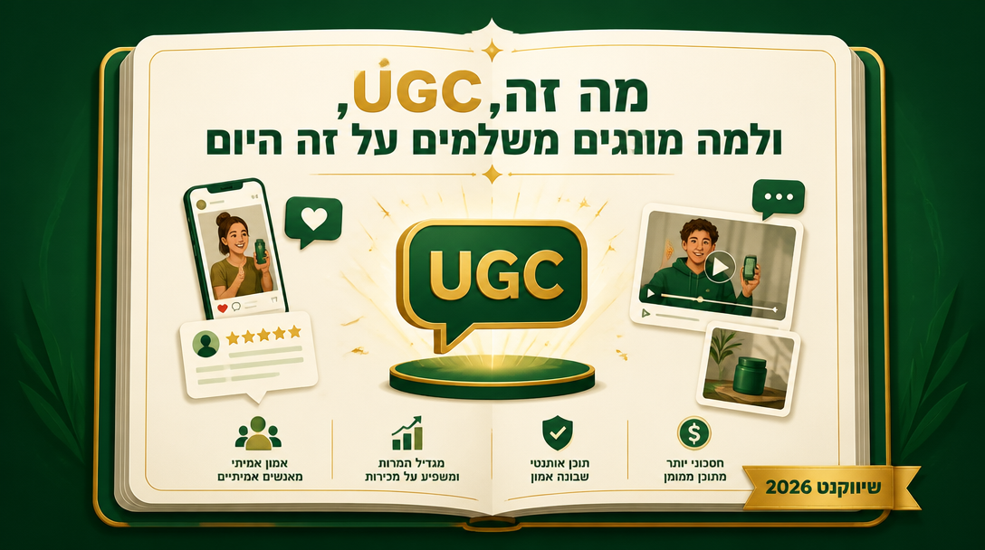מה זה UGC, ולמה מותגים משלמים על זה היום