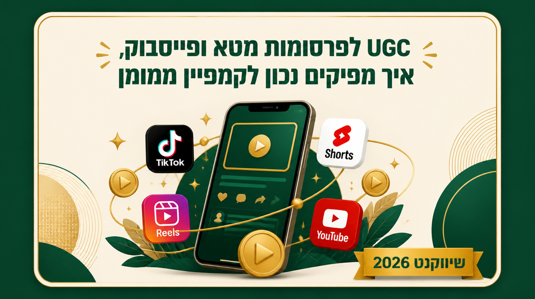 UGC לפרסומות מטא ופייסבוק, איך מפיקים נכון לקמפיין ממומן