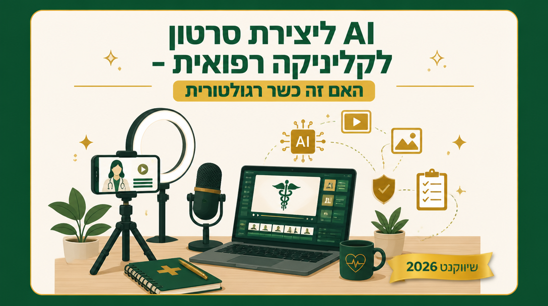 AI ליצירת סרטון לקליניקה רפואית - האם זה כשר רגולטורית