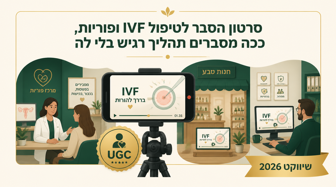 סרטון הסבר לטיפול IVF ופוריות, ככה מסבירים תהליך רגיש בלי להפחיד