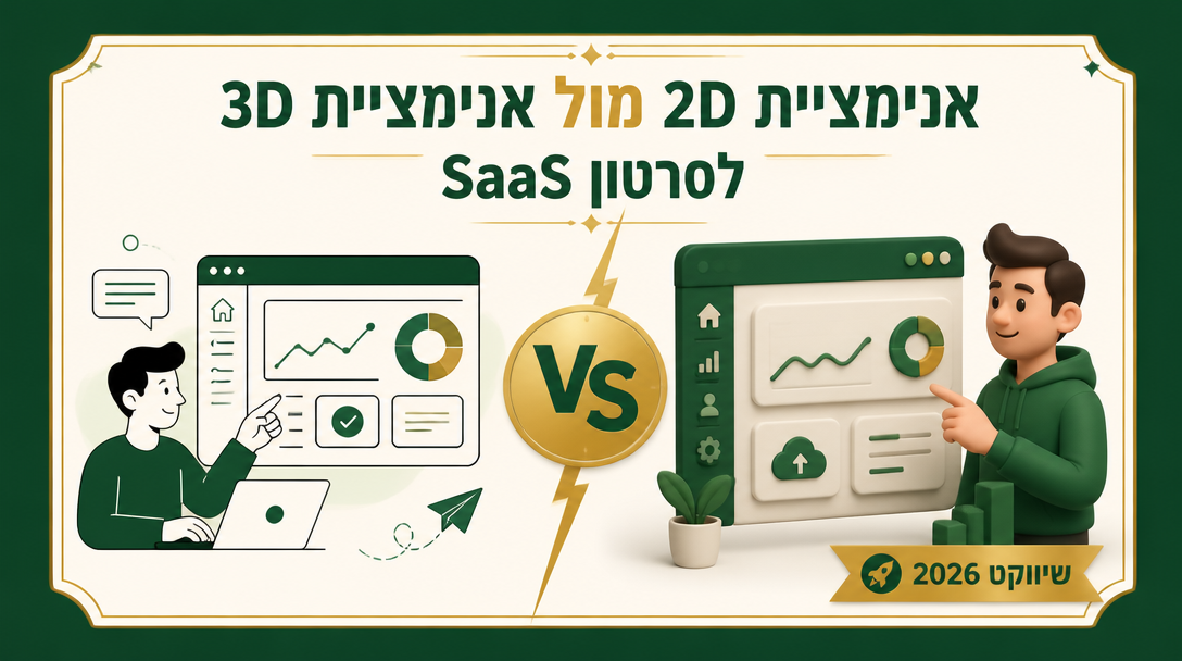 אנימציית 2D מול אנימציית 3D לסרטון SaaS