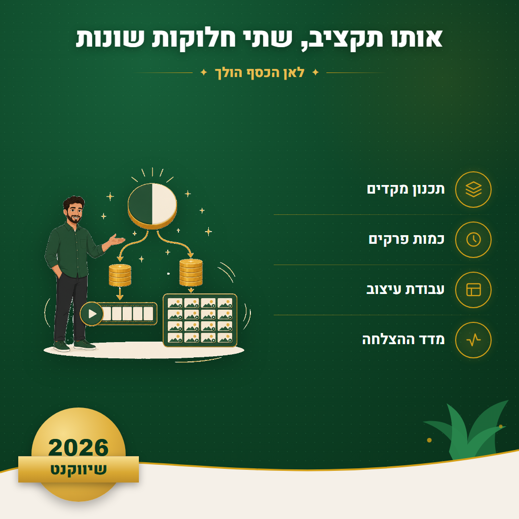 אותו תקציב, שתי חלוקות שונות - לאן הכסף הולך | שיווקנט