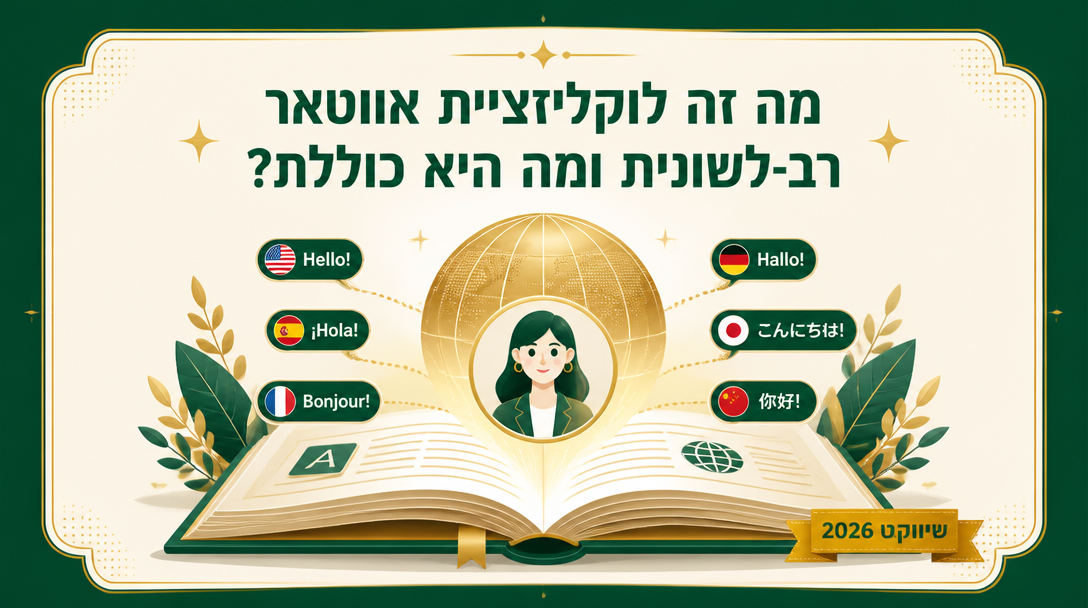 מה זה לוקליזציית אווטאר רב-לשונית ומה היא כוללת? - שיווקנט