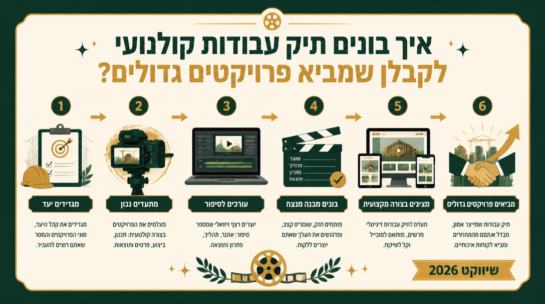 איך בונים תיק עבודות קולנועי לקבלן שמביא פרויקטים גדולים? - שיווקנט