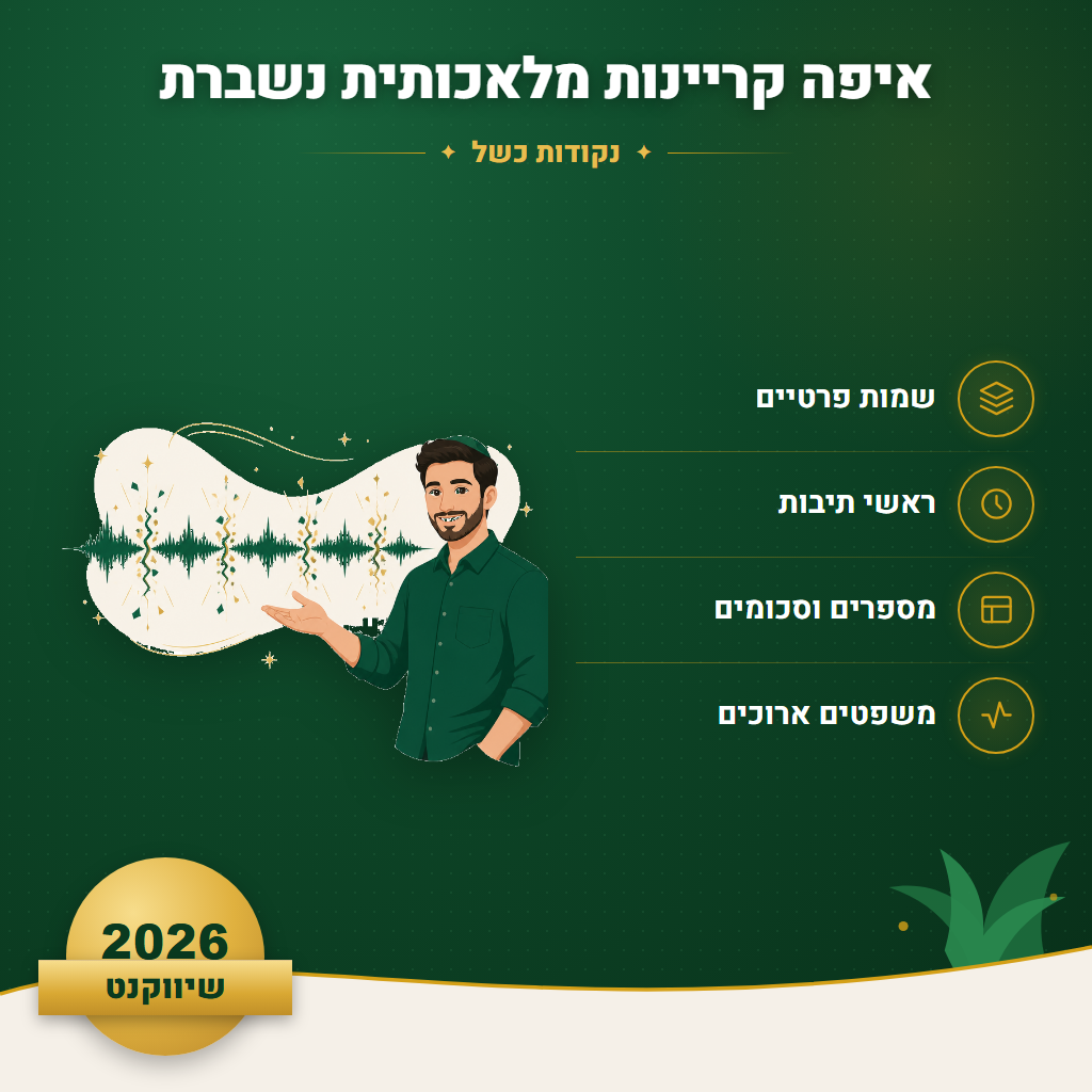 איפה קריינות מלאכותית נשברת - נקודות כשל | שיווקנט